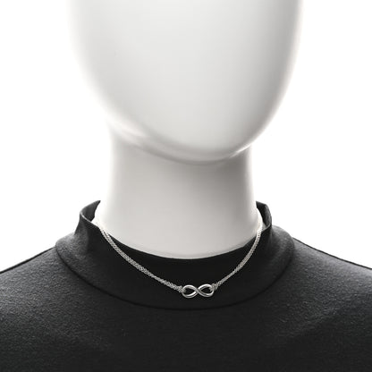 Tiffany Sterling Silver Infinity Pendant Necklace 2 of 4