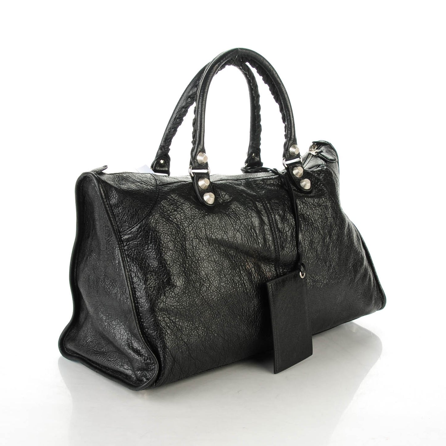Agneau Giant 12 Silver Hardware Work Black