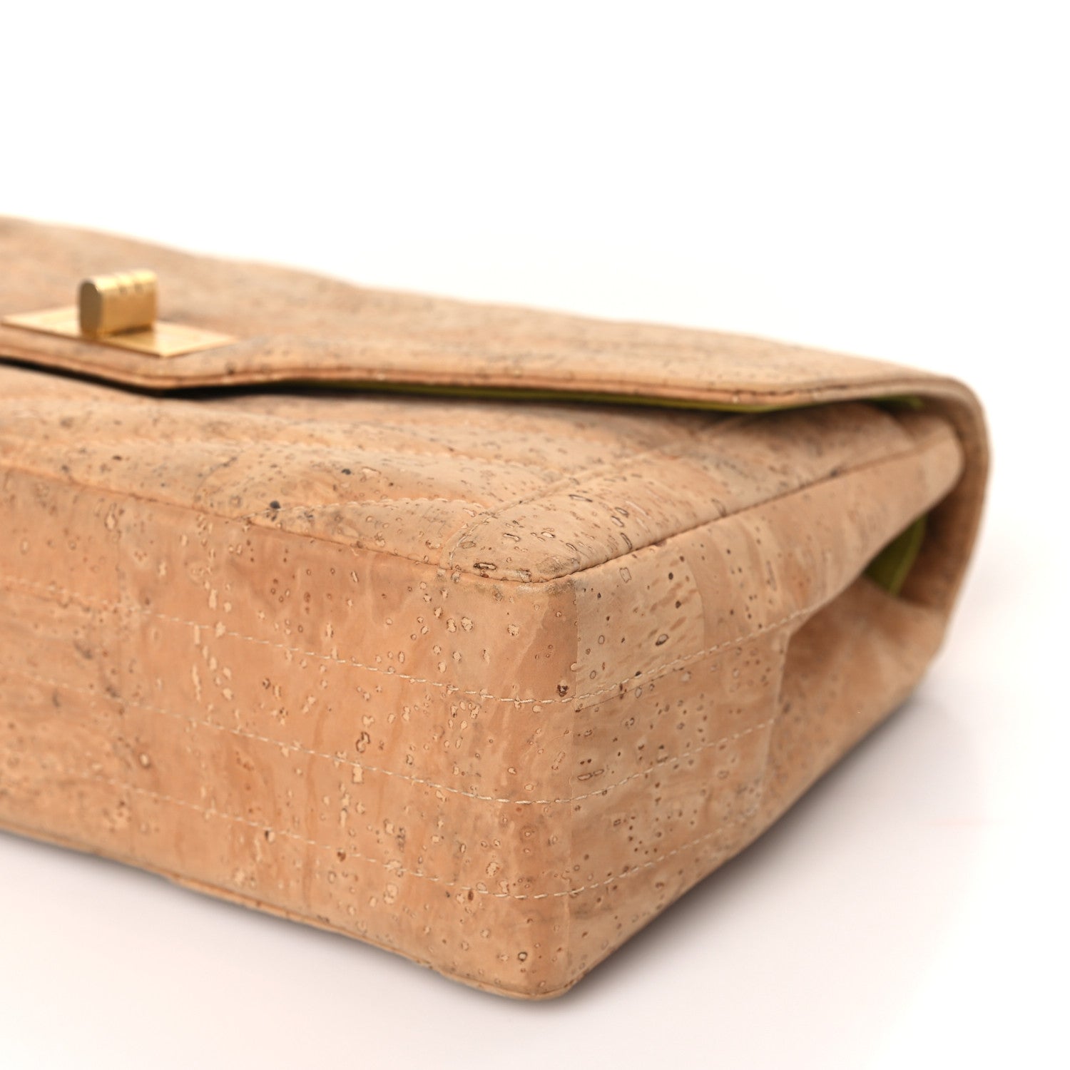 Chanel Cork Chevron Quilted Small Mademoiselle Flap Beige 9 of 9