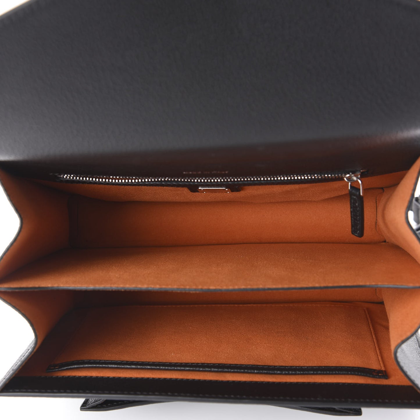 Grained Calfskin Medium Patricia Park Avenue Satchel Black