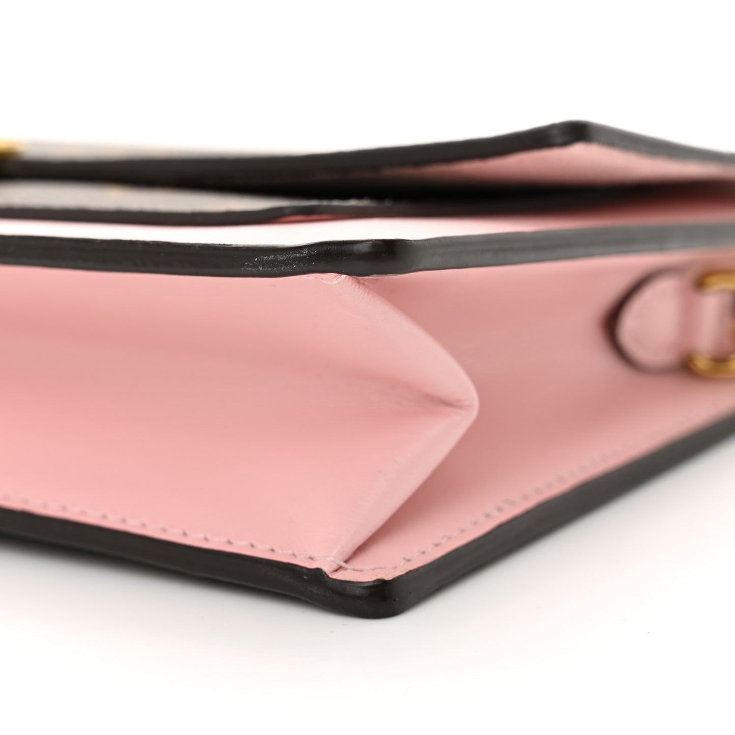 Monogram Flore Chain Wallet Rose Ballerine
