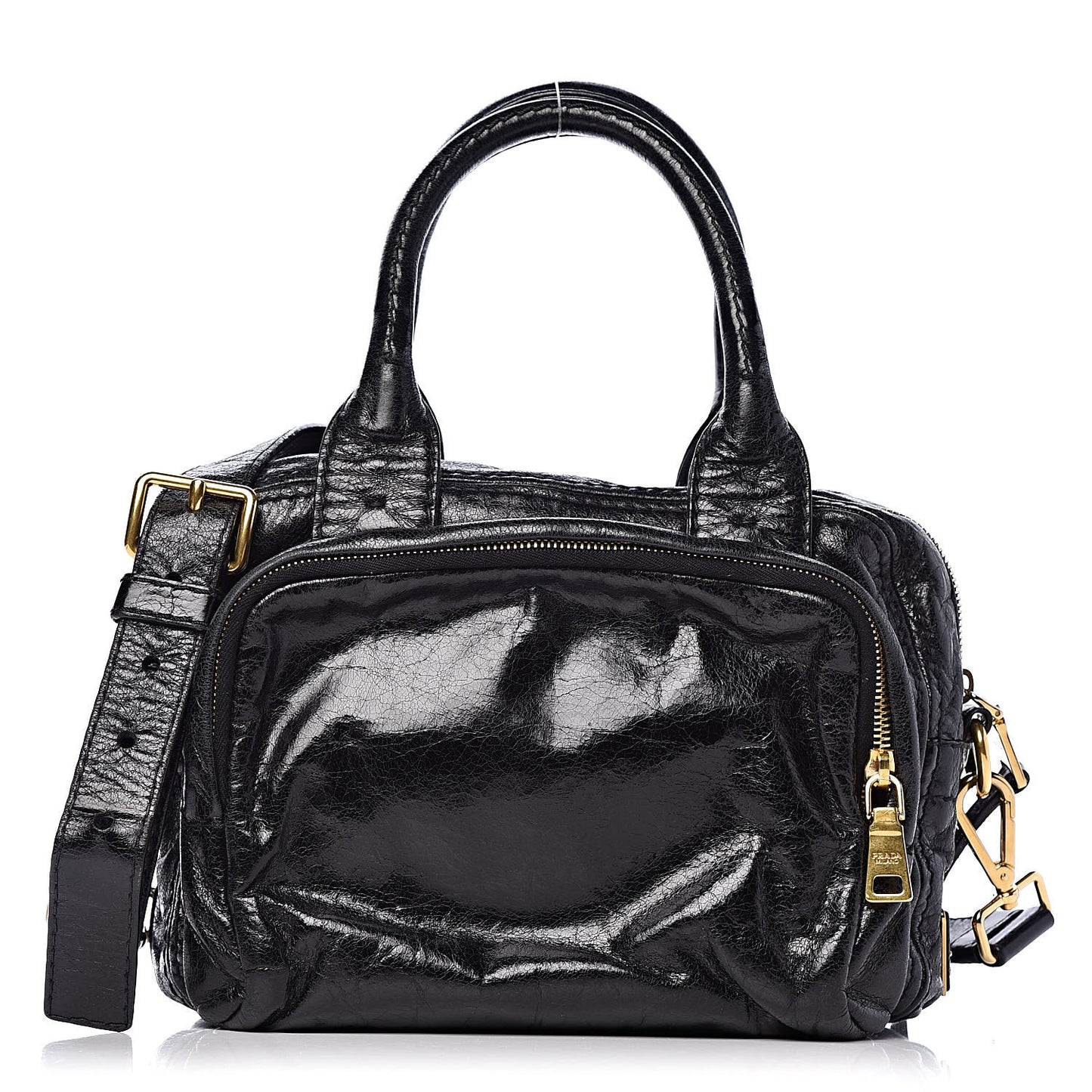 Vitello Shine Bauletto Black