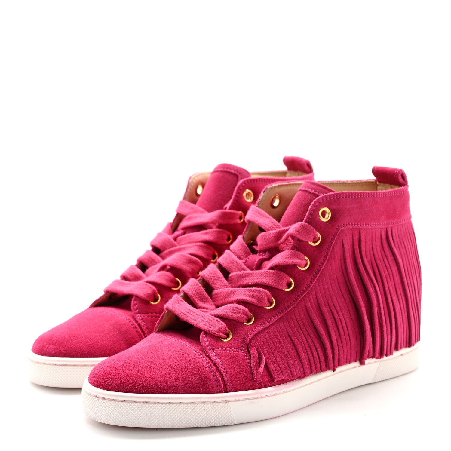 Christian Louboutin Suede Coachelito Flat Sneakers 35 Pink 3 of 12