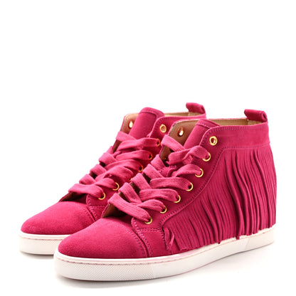 Christian Louboutin Suede Coachelito Flat Sneakers 35 Pink 3 of 12