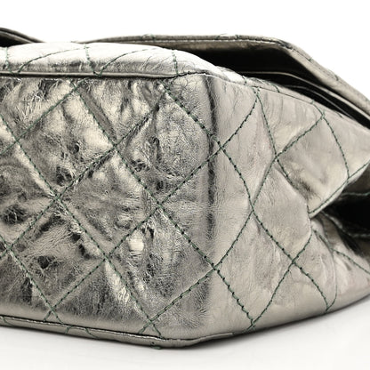Chanel Metallic Aged Calfskin Quilted 2.55 Reissue 227 Flap Vert Fonce 10 of 11