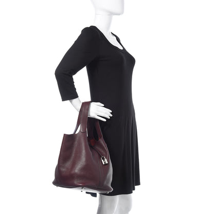 Hermes Taurillon Clemence Picotin Lock 26 GM Prune 2 of 14