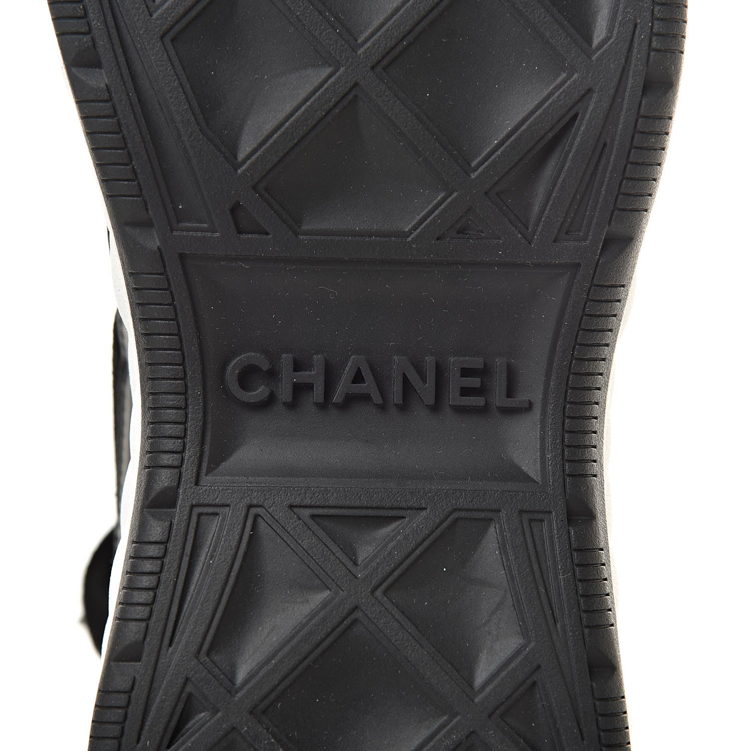 Chanel Fabric Calfskin Suede CC Sneakers 40 Black 7 of 9