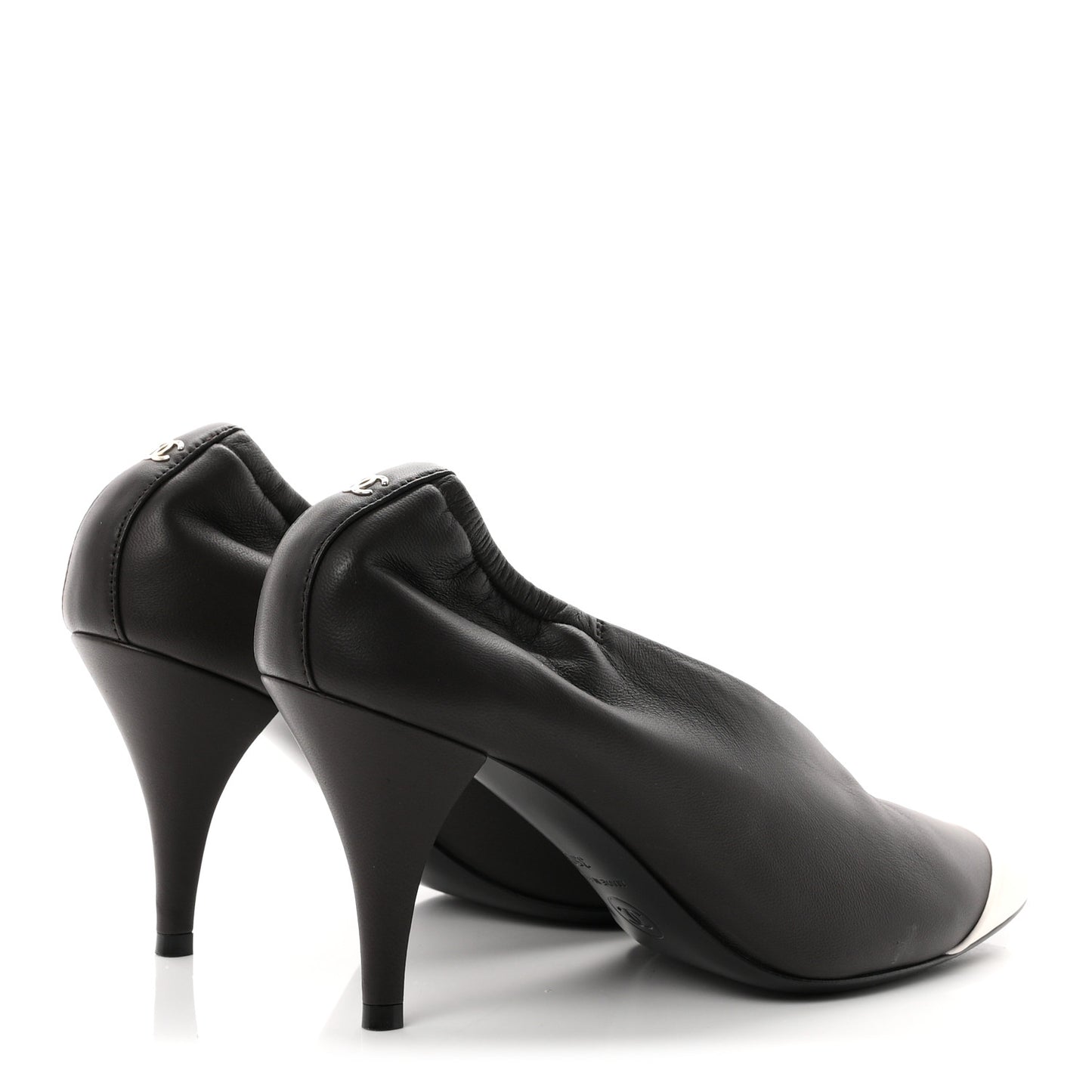 Lambskin Pumps 35 Dark Brown Ivory