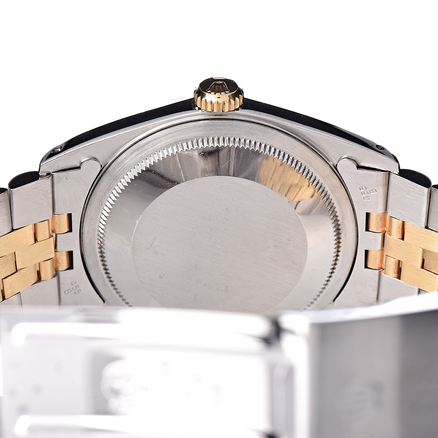 Rolex Stainless Steel 18K Yellow Gold 36mm Oyster Perpetual Datejust Watch White Arabic 16233 6 of 11