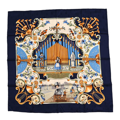 Hermes Silk Orgauphone Et Autres Mecaniques Scarf 90 1 of 3