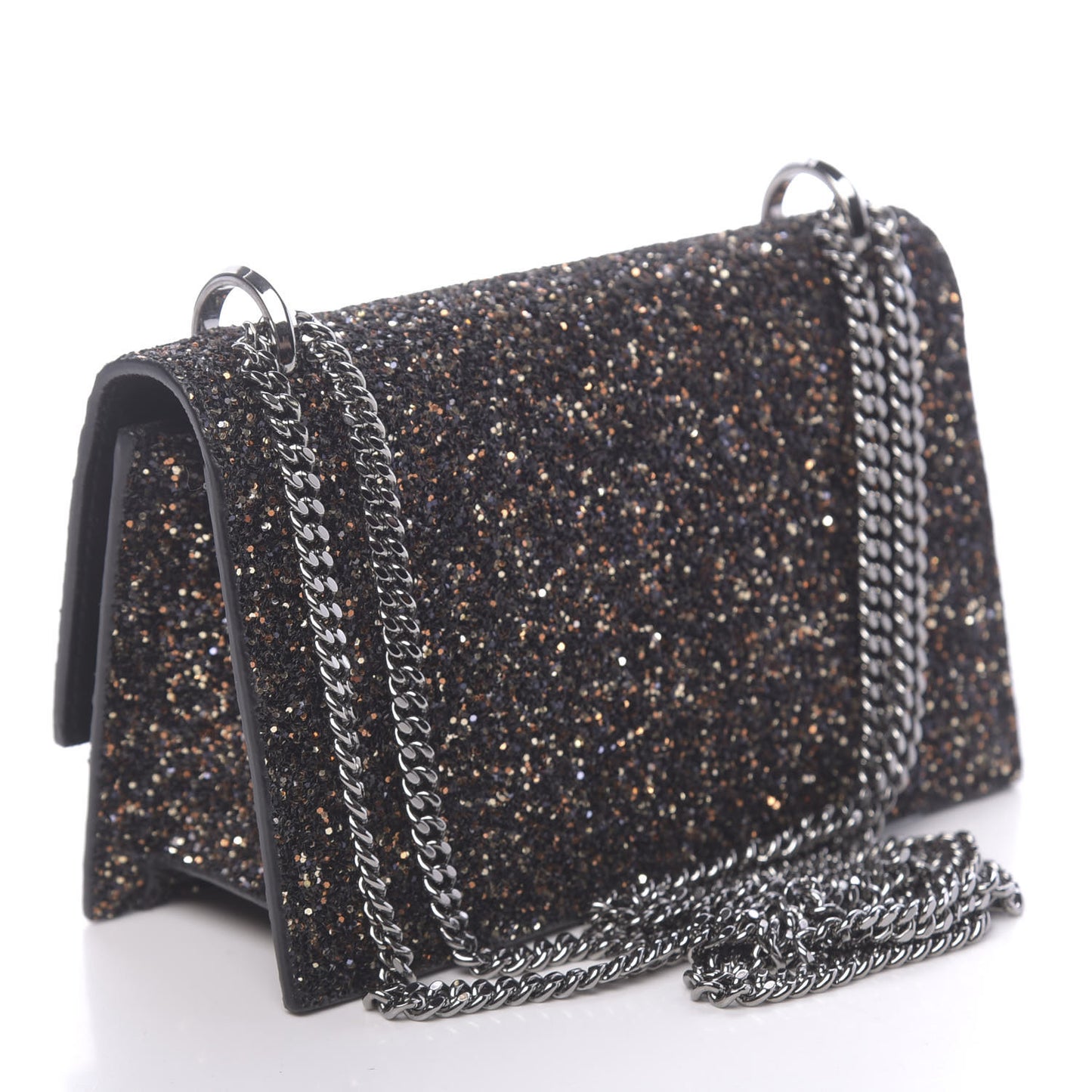 Glitter Fabric Leni Mini Shoulder Bag Amethyst