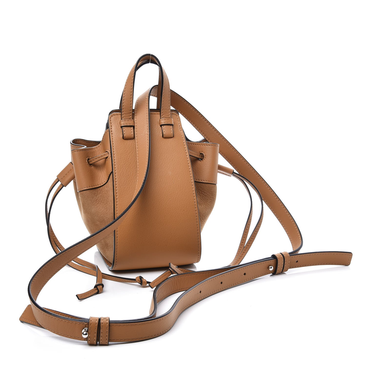 Loewe Calfskin Nubuck Mini Hammock Shoulder Bag Honey 2 of 12