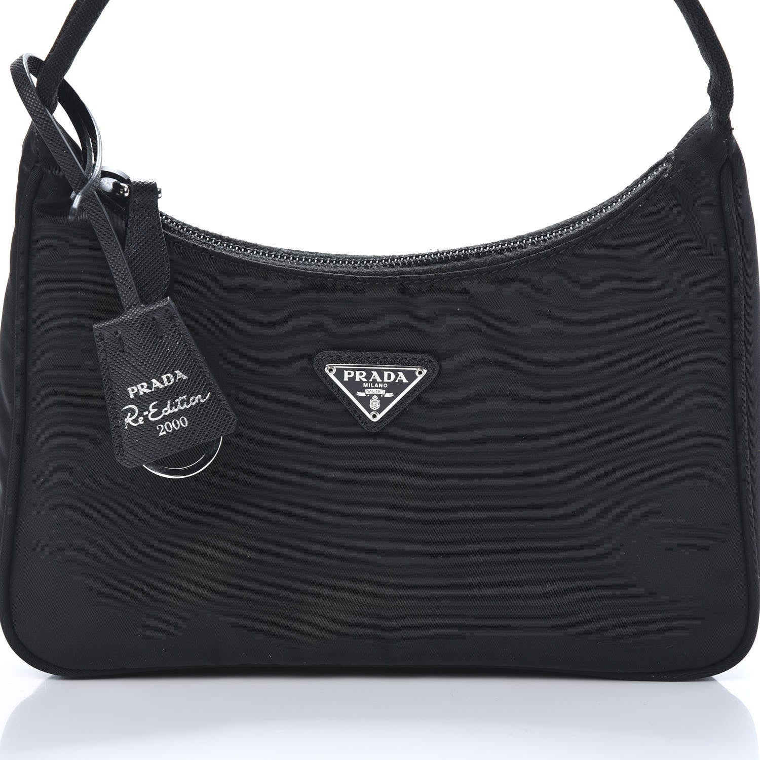 Prada Tessuto Nylon Mini Re-Edition 2000 Bag Black 8 of 11