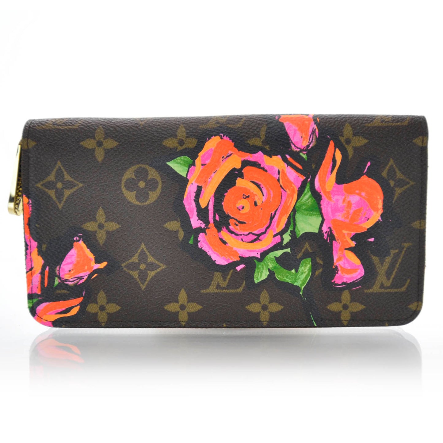 Monogram Roses Zippy Wallet