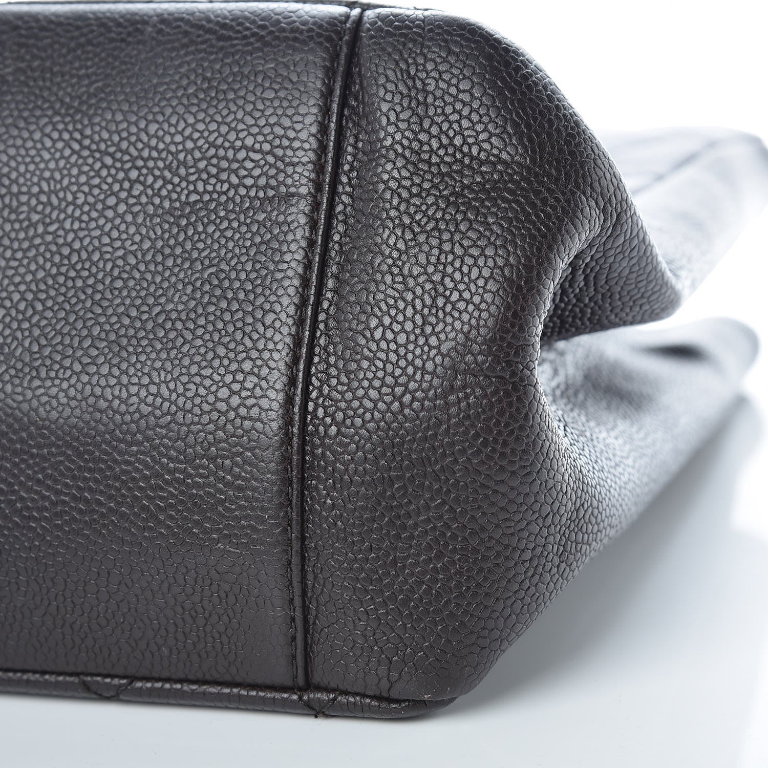 Chanel Caviar Quilted Grand Shopping Tote GST Dark Brown 10 of 13