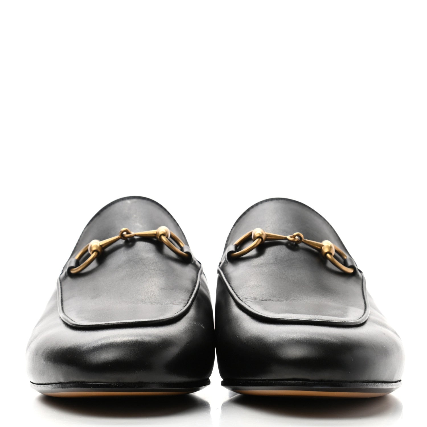 Gucci Calfskin Womens Princetown Slippers 37.5 Black 2 of 10