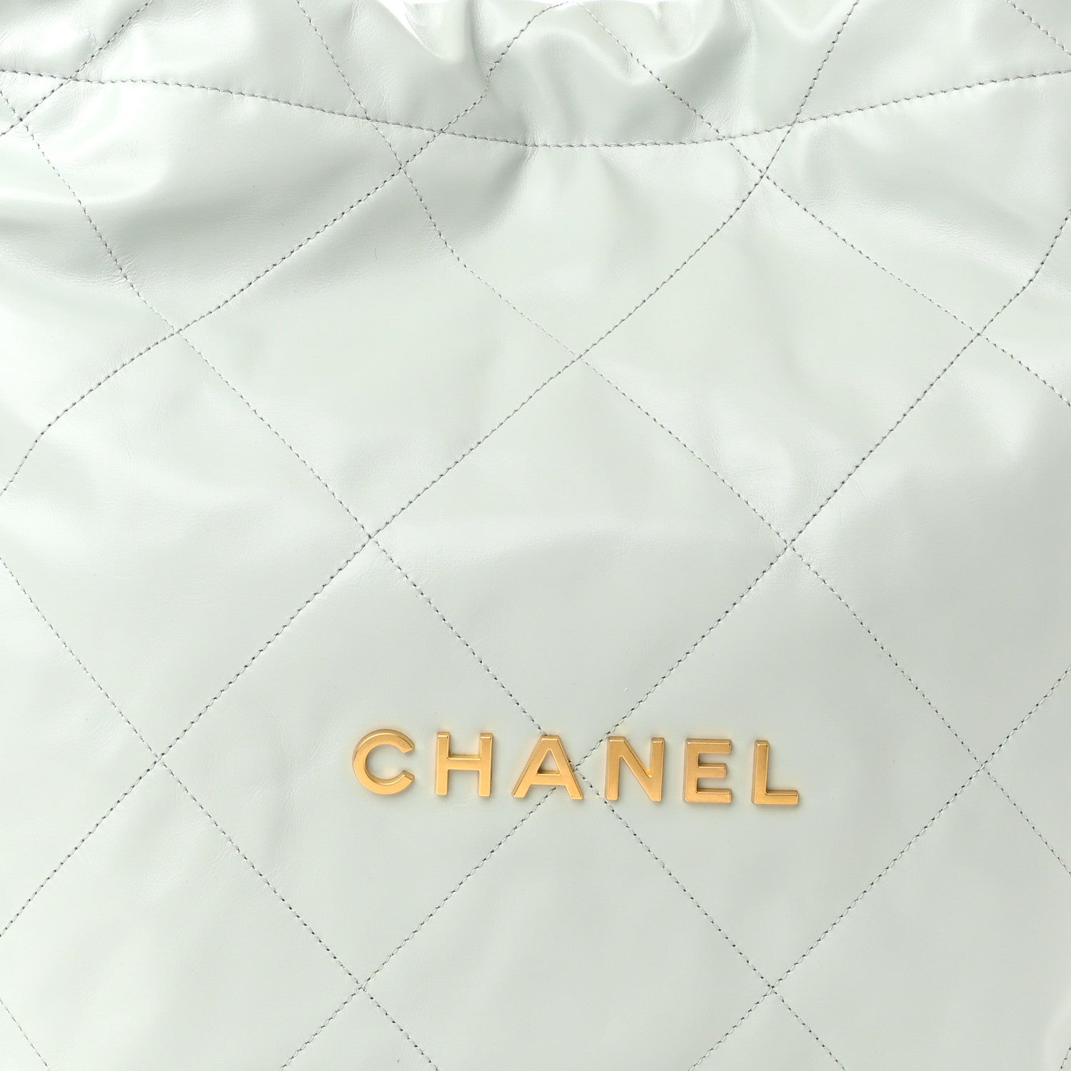 Chanel Shiny Calfskin Quilted Chanel 22 Light Blue 9 of 11