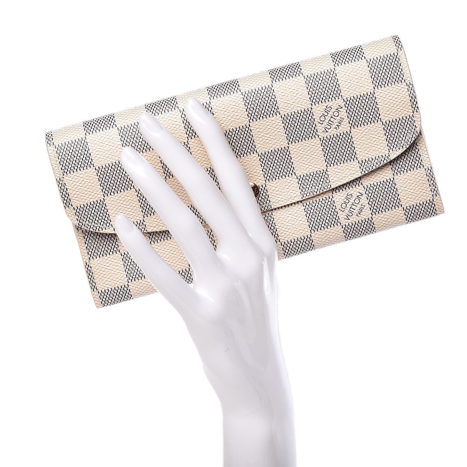 Louis Vuitton Damier Azur Emilie Wallet 2 of 8