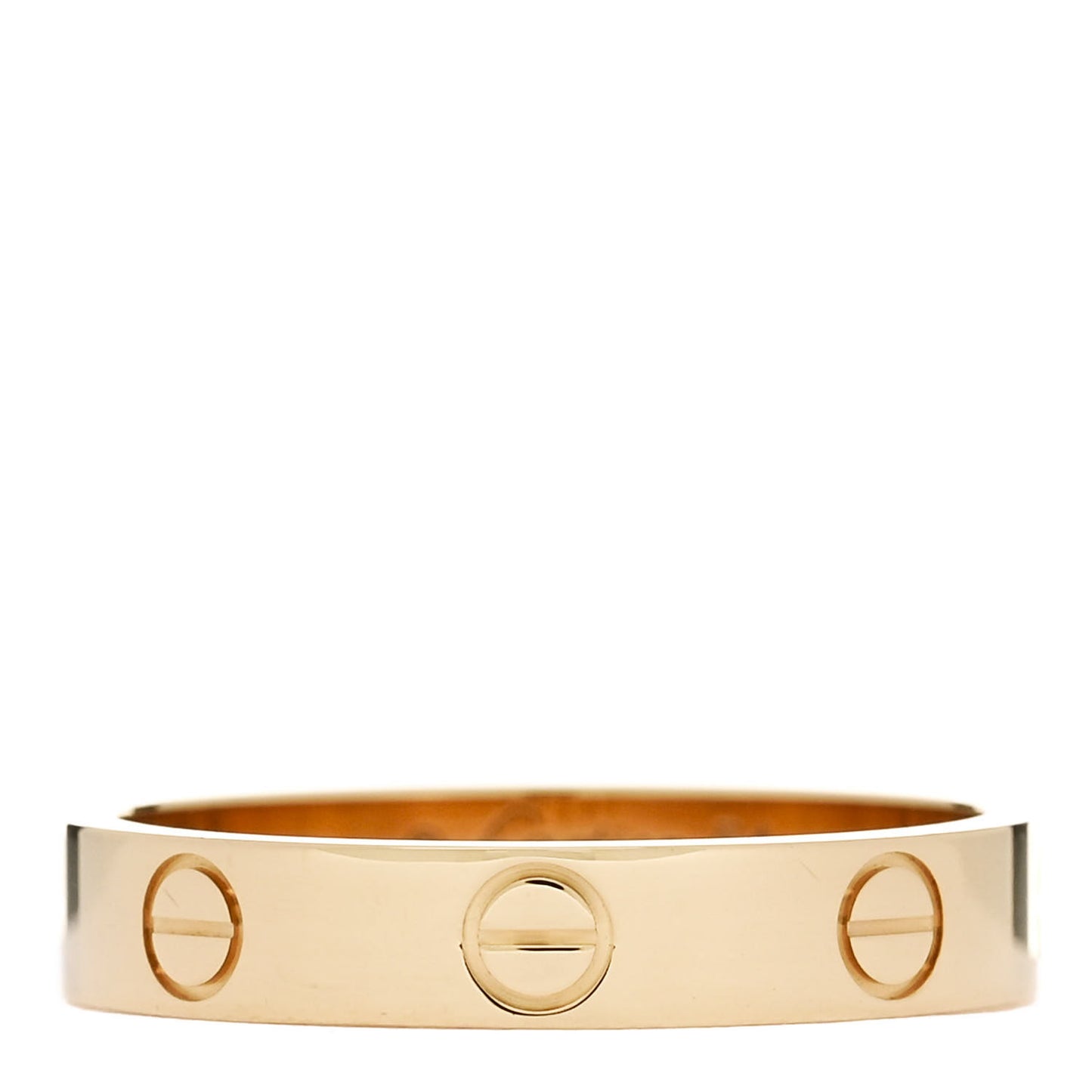 18K Yellow Gold 3.5mm LOVE Wedding Band Ring 54 6.75