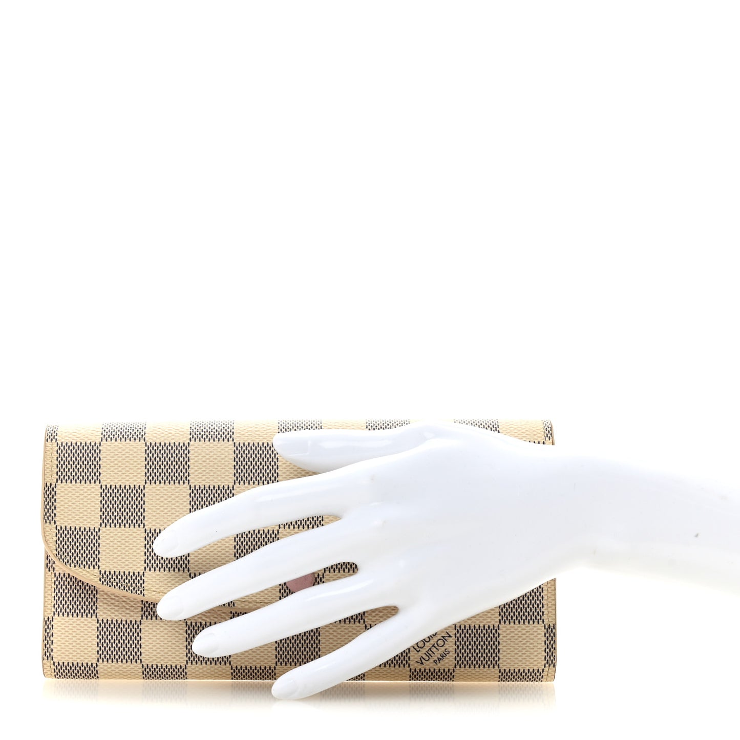 Damier Azur Emilie Wallet Rose Ballerine