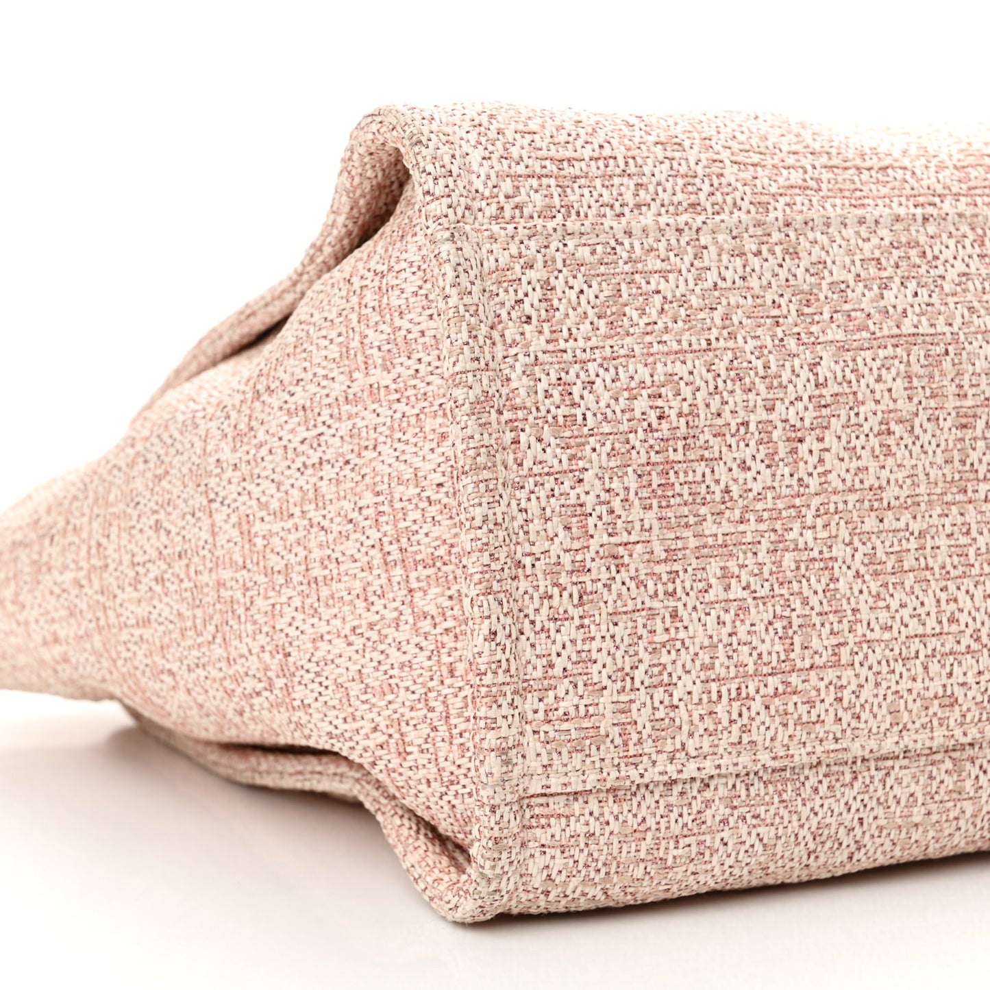 Lurex Boucle Deauville Medium Tote Pink