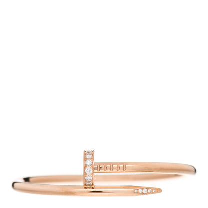 Cartier 18K Pink Gold Diamond Juste Un Clou Bracelet 15 1 of 4
