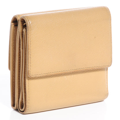 Chanel Leather CC Button Compact Wallet Beige 3 of 7