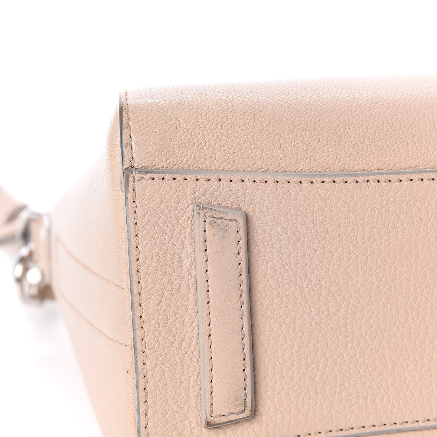 Sugar Goatskin Mini Antigona Nude Pink