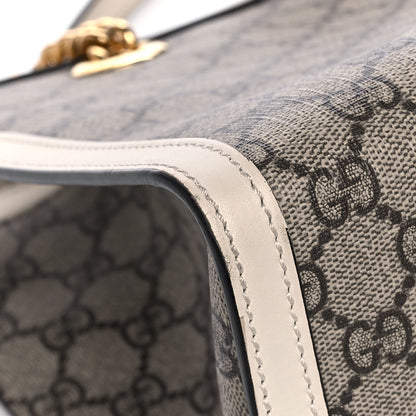 Gucci GG Supreme Monogram Medium Padlock Tote White 13 of 22