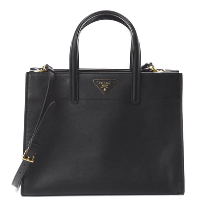 Prada Saffiano Soft Tote Black 1 of 8