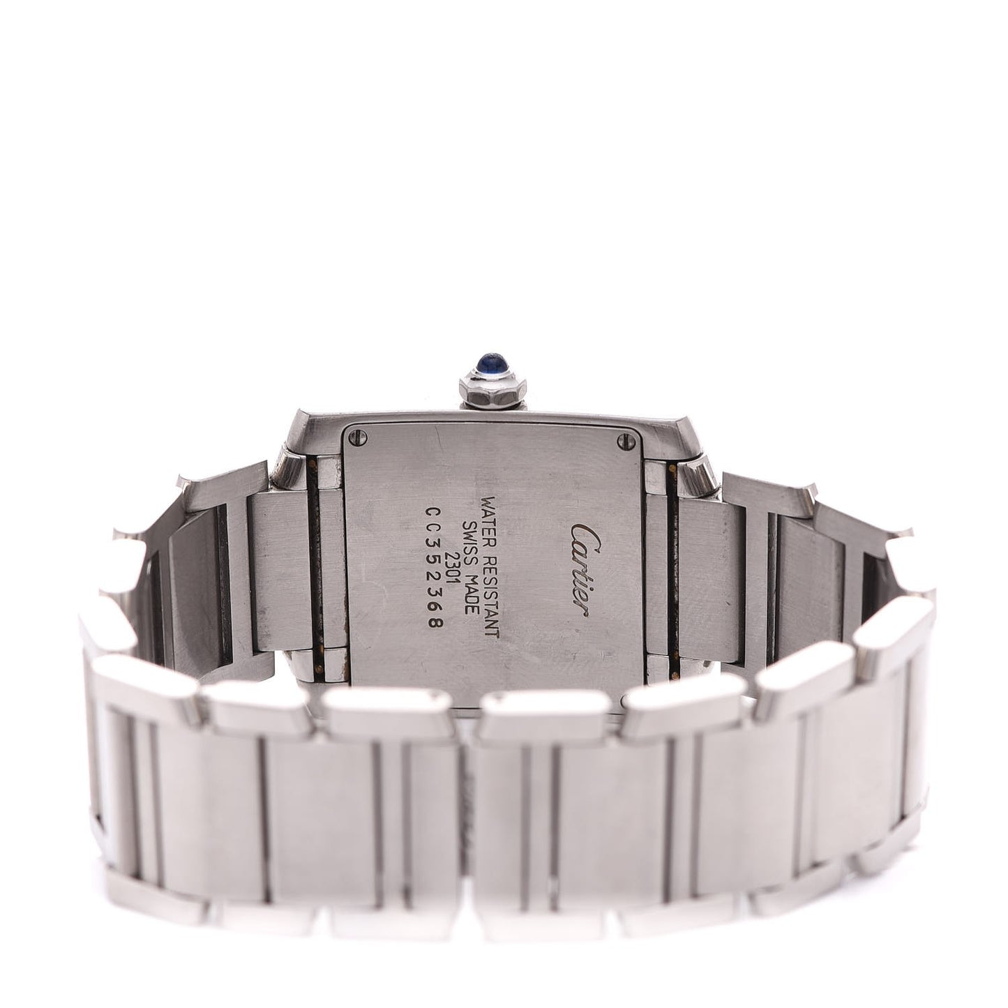 Stainless Steel 25mm Tank Francaise Quartz Watch