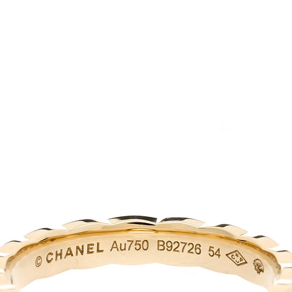 Chanel 18K Yellow Gold Mini Coco Crush Ring 54 6.75 4 of 5