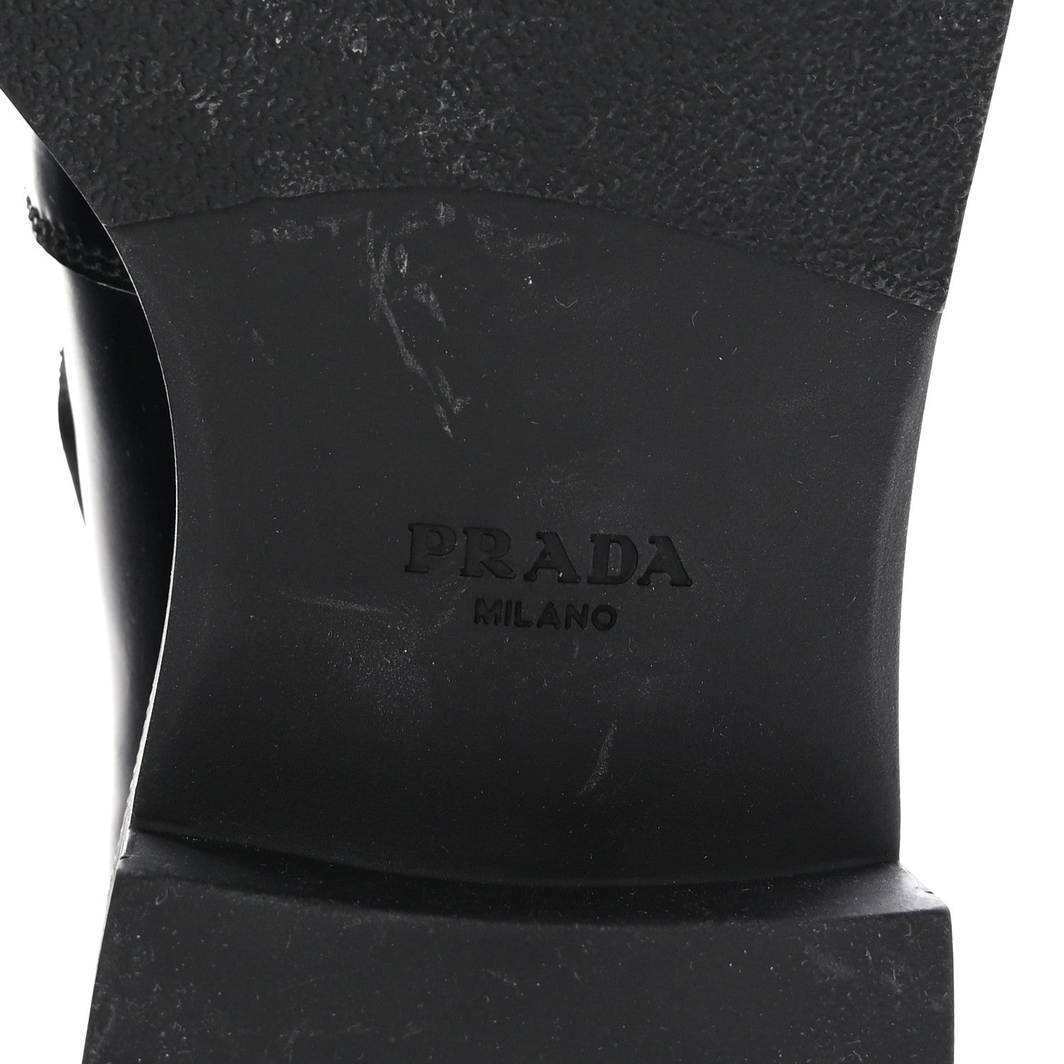 Prada Spazzolato Mary Jane T Strap 40mm Loafers 38 Black 7 of 9