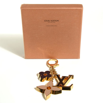 Louis Vuitton Fleur De Monogram Bag Charm Dore 7 of 7