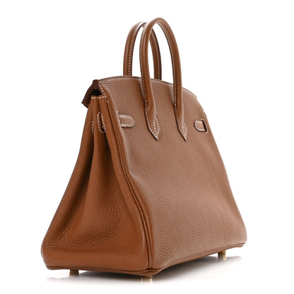 Hermes Togo Birkin 25 Gold 3 of 11