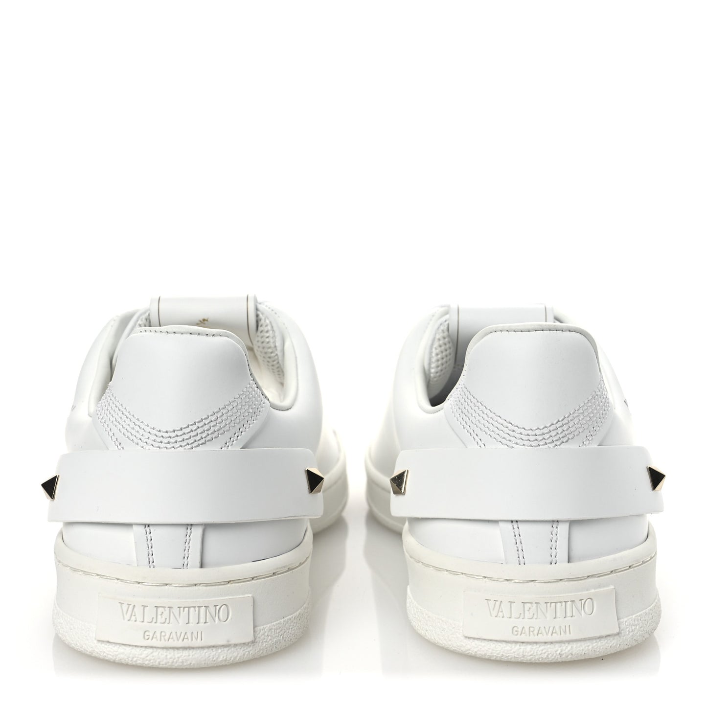 Calfskin Womens Backnet Sneakers 39.5 White