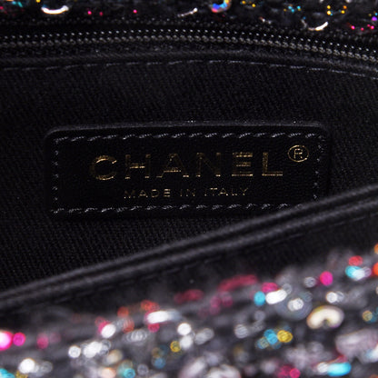 Chanel Tweed Sequin Mini Coco Handle Flap Black 5 of 11