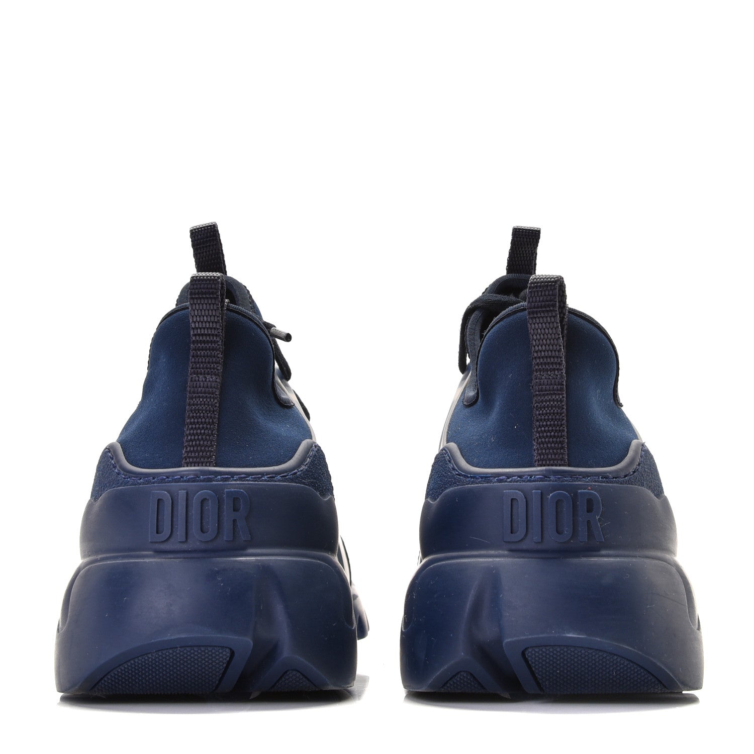 Christian Dior Neoprene Rubber Womens D-Connect Sneakers 41 Indigo Blue 5 of 11