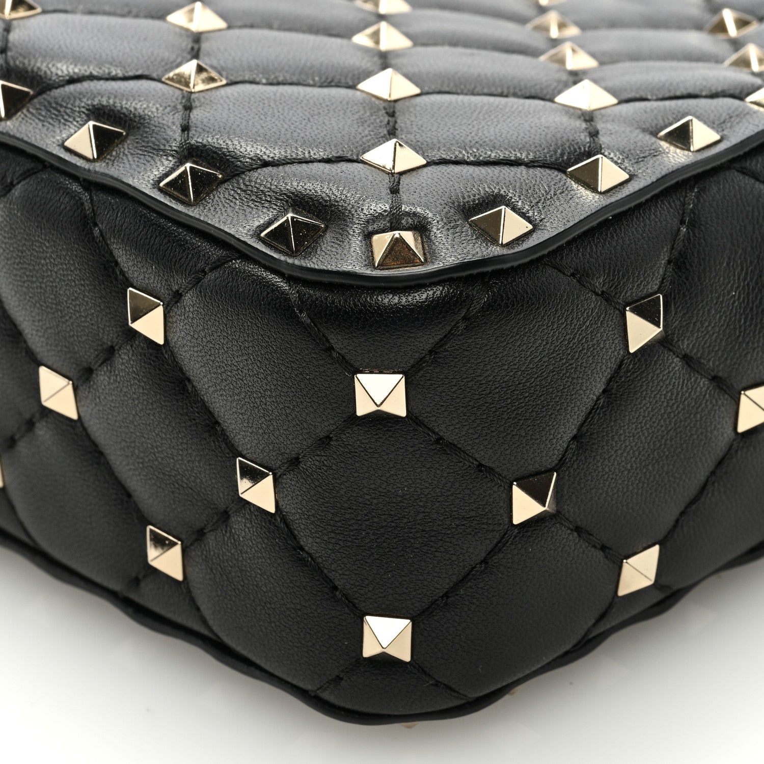 Valentino Garavani Nappa Rockstud Spike Camera Crossbody Bag Black 8 of 8