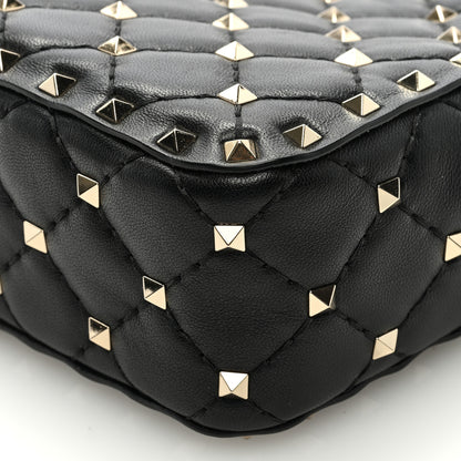 Valentino Garavani Nappa Rockstud Spike Camera Crossbody Bag Black 8 of 8