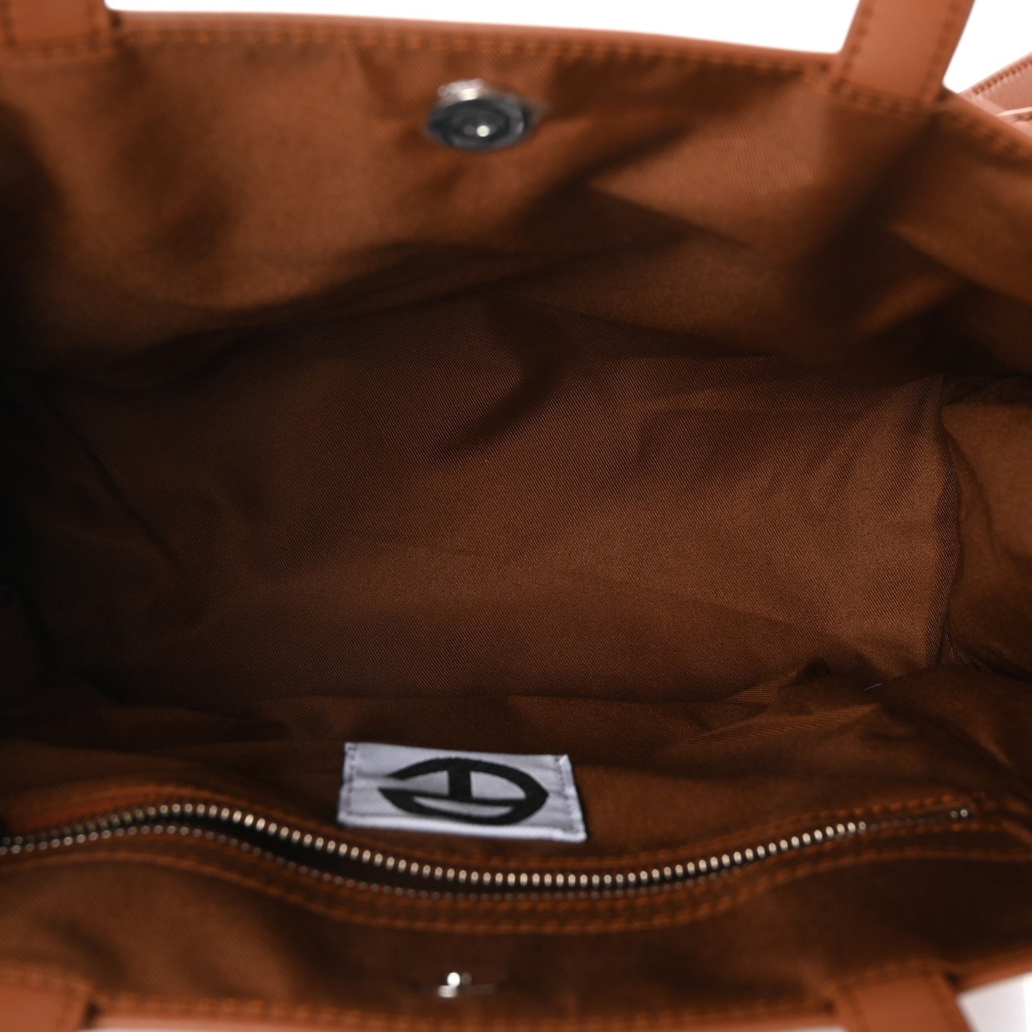 Vegan Leather Medium Shopping Bag Tan