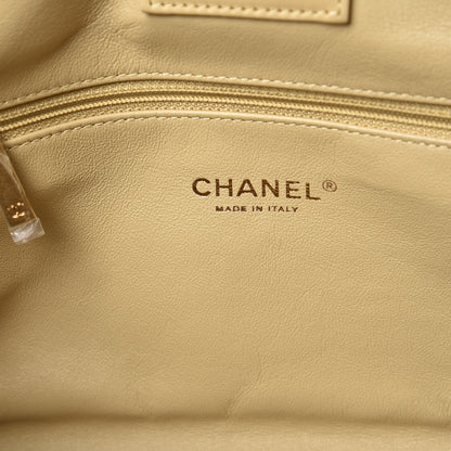 Chanel Calfskin Stitched Thin City Accordion Tote Beige 6 of 7