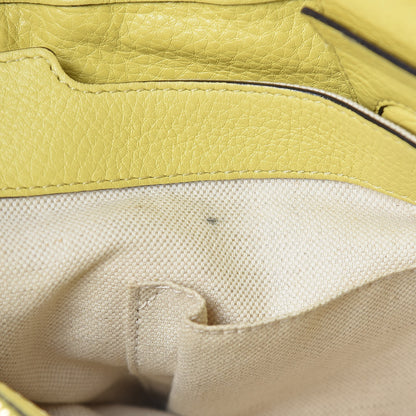Gucci Pebbled Calfskin Large Bamboo Shopper Tote Citrus 18 of 19