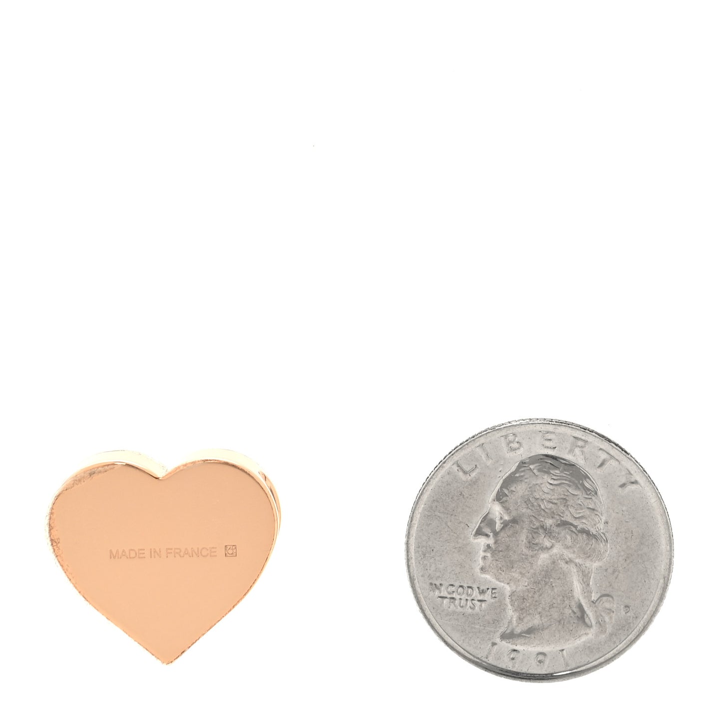 Rose Gold Plated Brass Mini Coeur Twilly Scarf Ring