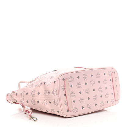 MCM Visetos Medium Liz Reversible Shopper Tote Powder Pink 8 of 16