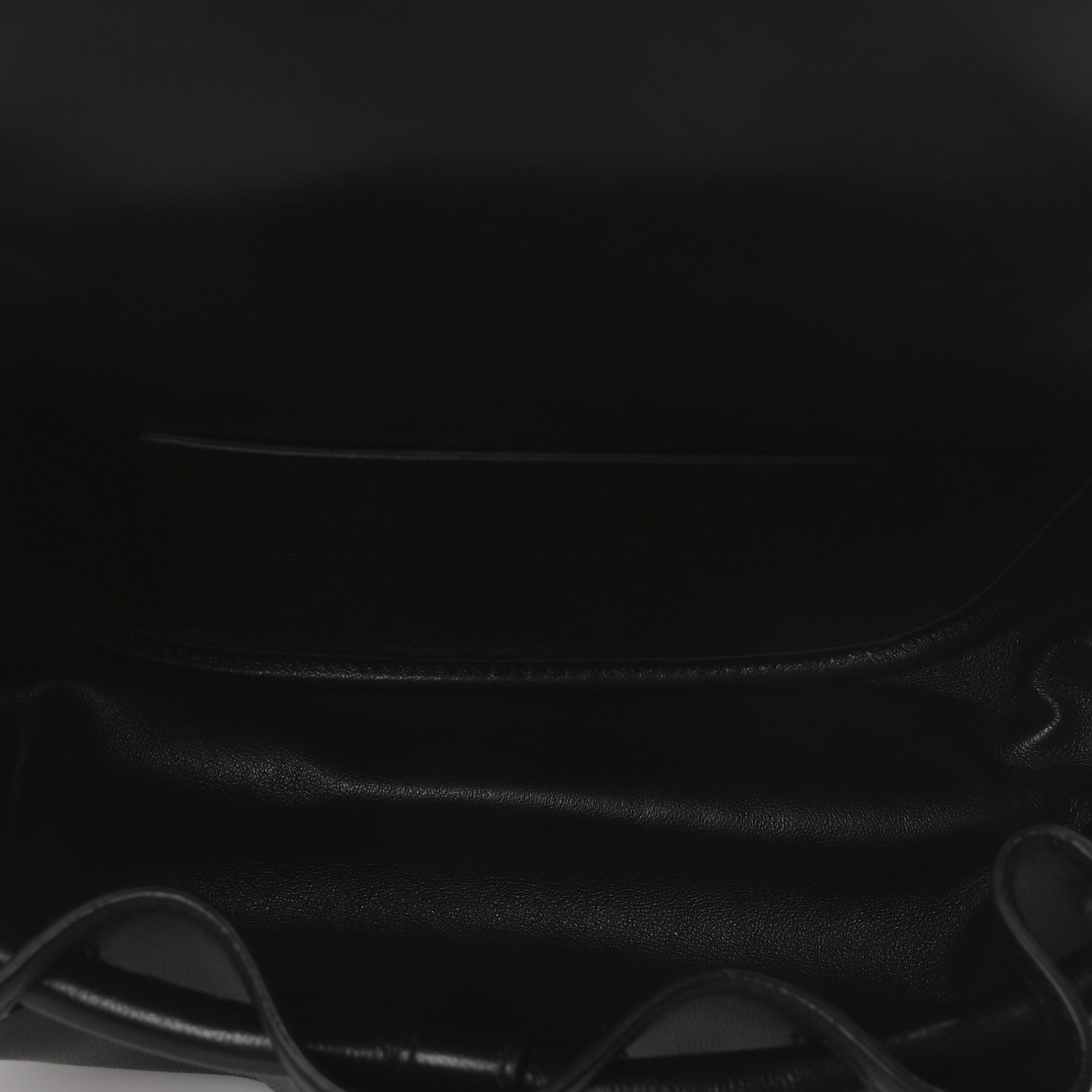 Bottega Veneta Lambskin Small Beak Triangle Flap Shoulder Bag Black 5 of 9