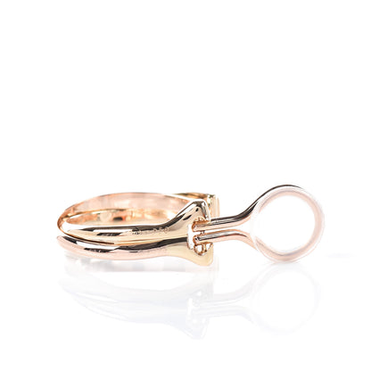 Cartier 18K Pink Yellow White Gold Small Trinity Clip-On Hoop Earrings 4 of 4