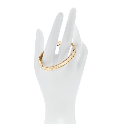 Van Cleef & Arpels 18K Yellow Gold Perlee Signature Bangle Bracelet S 2 of 5