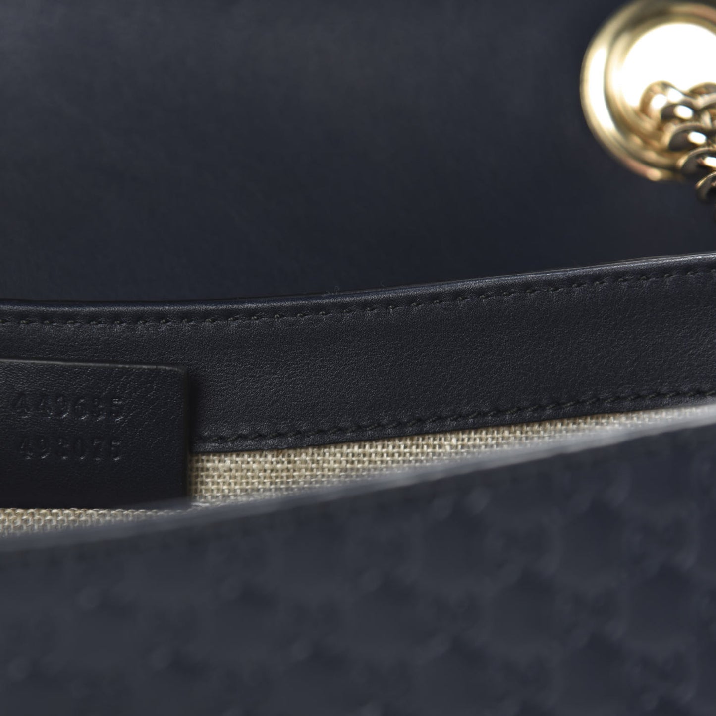 Soft Microguccissima Medium Emily Chain Shoulder Bag Blue