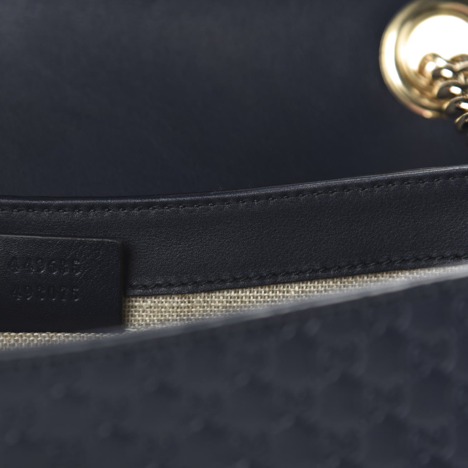Gucci Soft Microguccissima Medium Emily Chain Shoulder Bag Blue 10 of 11